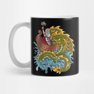 Thor and the Serpent: Jormungandr and the Viking God of Thunder Mug